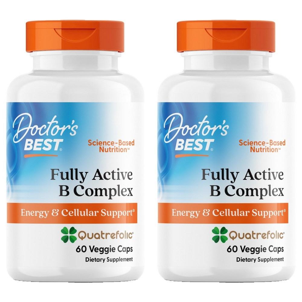 Doctors B Complex Quadrufolic Veggie Capsules 60 Tablets 2 Pcs
