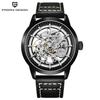PAGANI DESIGN Marke Mode Sport Lederuhren Herren Luxus Automatisch Mechanisch Skelett Wasserdichte Uhren Relogio Masculino