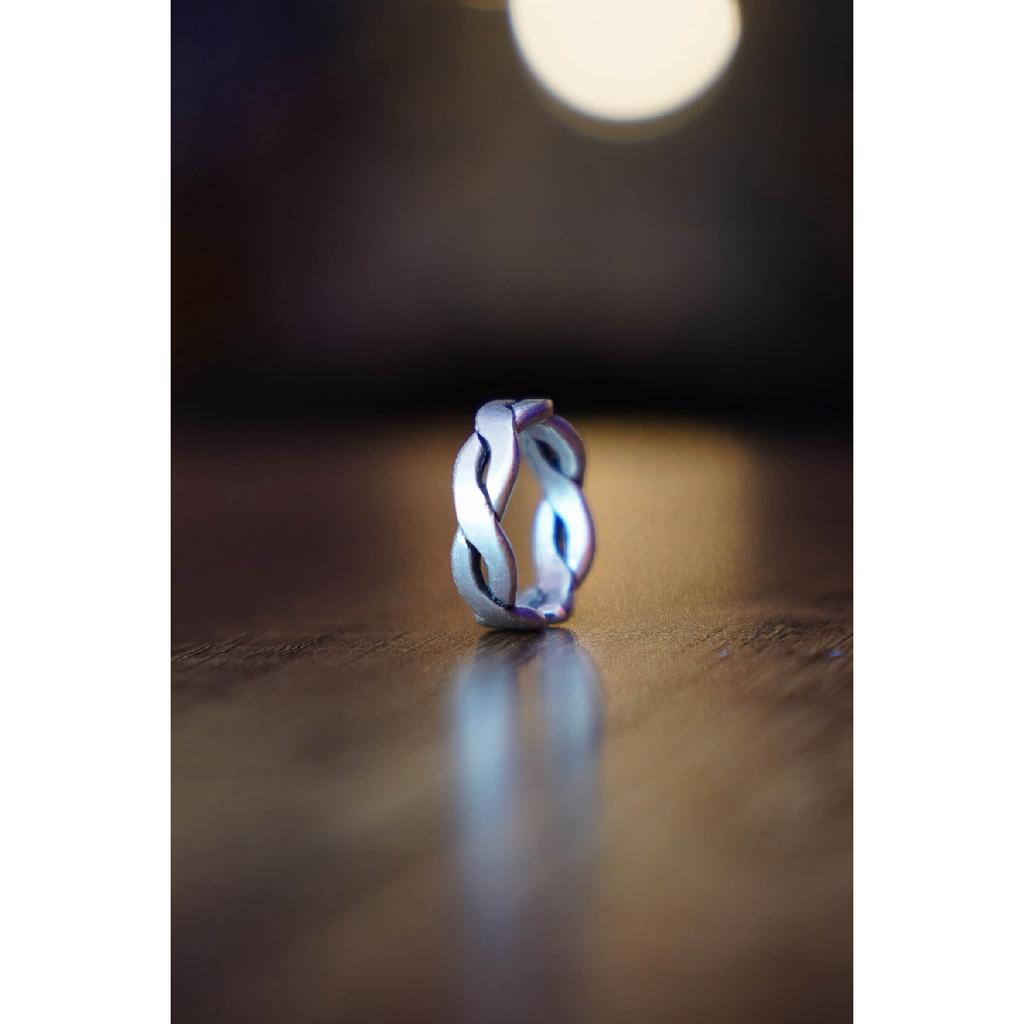 Matte Black Coiled Ring Knight Adjustable Ring