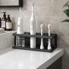 Large Capacity Toothbrush Toothpaste Holder Space Aluminum Makeup Brush Rack  For Bathroom