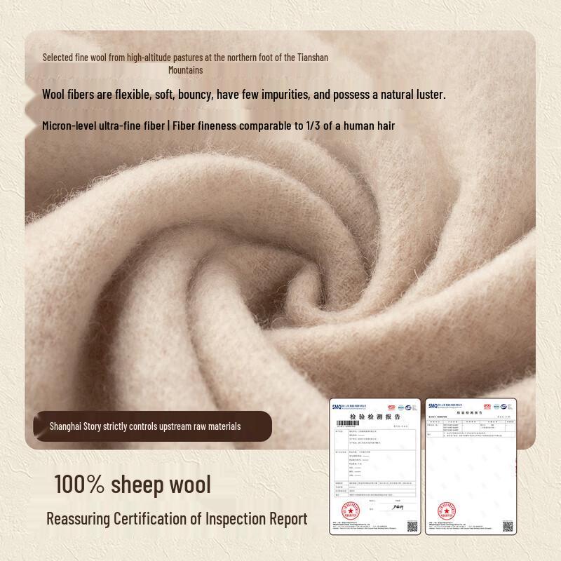 Shanghai Story 100% Wool Embroidered Scarf