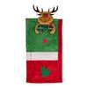 Christmas Theme Christmas Fridge Handle Covers Santa Snowman Reindeer Anti-Static Refrigerator Door Handle Protector Detachable