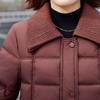 Mom's 2025 Winter Lapel Cotton Jacket - Stylish Padded Short Jacket for Middle-aged and Elderly Women