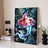 5D DIY Diamond Art Painting Kits for Adults, The Beautiful Mermaid Full Round Crystal Diamond Kits for Beginner for Home Wall Decorate
