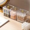 4pcs/1PC, Desktop Storage Box with Cover, Dust-proof Transparent High-end Storage Box, Suitable for Bathroom, Office, Desktop
