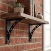 Middle Hole Floating Shelf Bracket Triangular Design Hidden Shelf Bracket  Storage Shelves