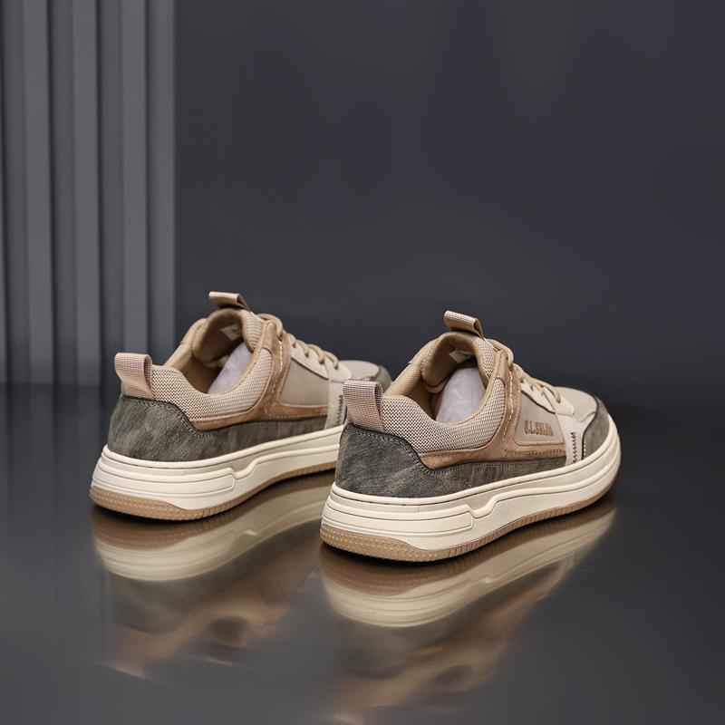 Fashion Golden Sapling Korean Style Men's Vulcanize Shoes Fashion Mixed Colors Male Flats Outdoor Round Toe Man Leisure Sneakers Male