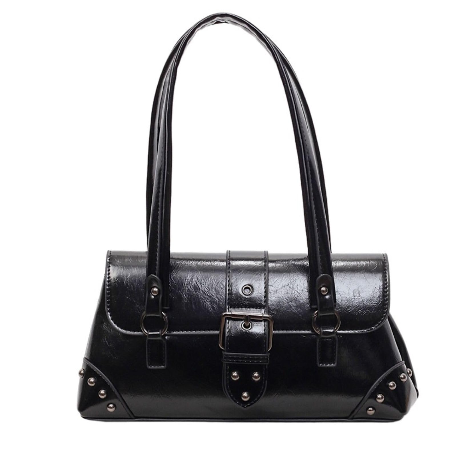 

Harujio Y2K Horizontal Tote Mini Boston Horizontal Available in and Shoulder Korean Cute Bag, Small, Women s, Handbag, Bag, Bag, Bag, Black, White, чорний