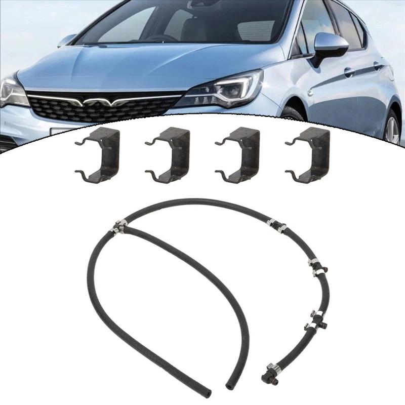 Car Diesel Fuel Injector Leak Off Return Pipe 55578366,98134488 With Clip For Opel For Vauxhall Fuel Overflow Return Hose