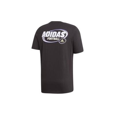 Logo Print Sports Soccer Crew Neck Pullover Short Sleeve T-Shirt Men Tops Black Grey GE4693