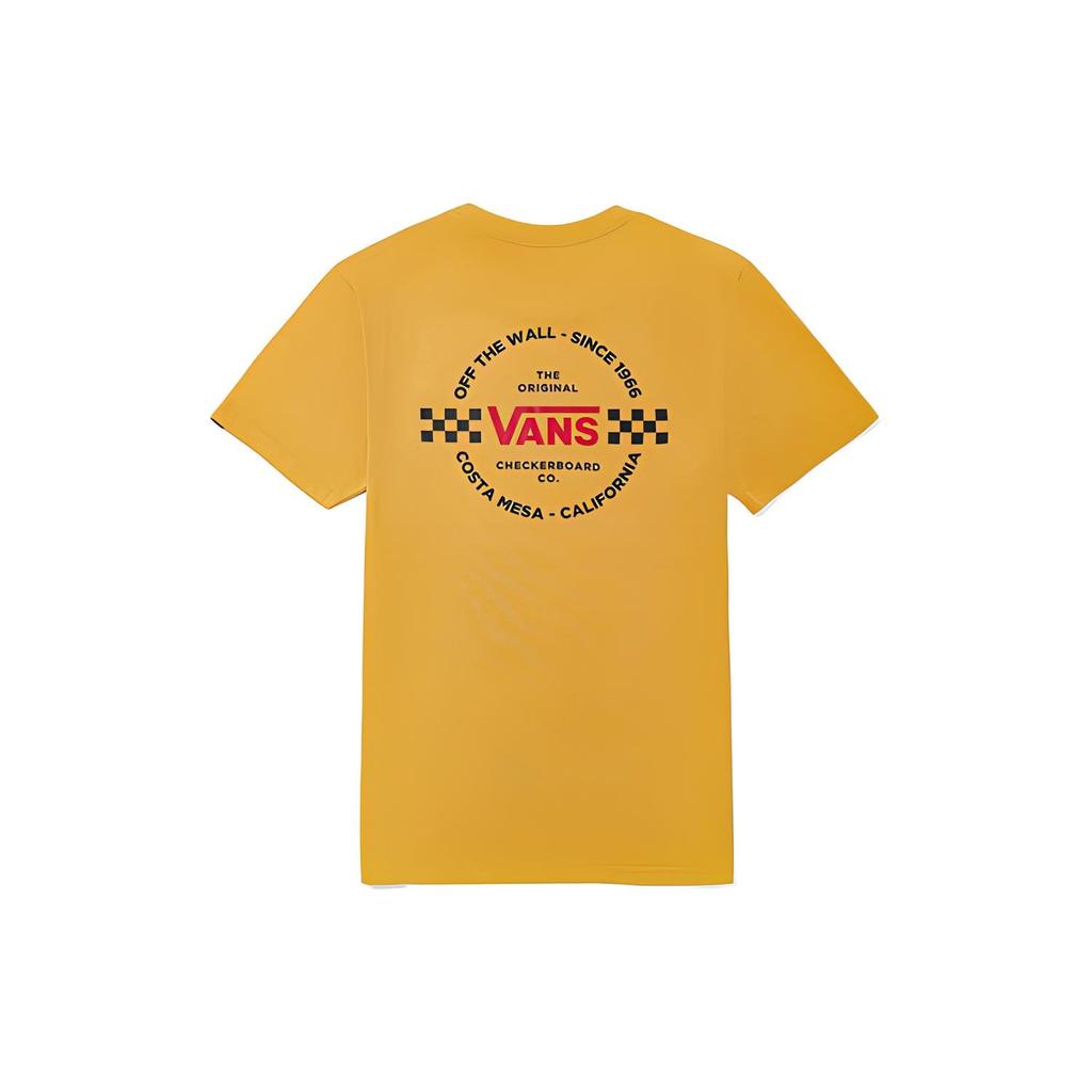 Vans T Shirts Men's Yellow Crew Neck Moderate VN0A4P4X50X