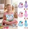 6 Stück Enten Slow-Rising Quetschspielzeug Weiches TPR Fidget zur Stressbewältigung Tragbares Dekompressions-Gadget für Kinder Erwachsene Lustiger Party-Mitgebsel & Geschenkbox
