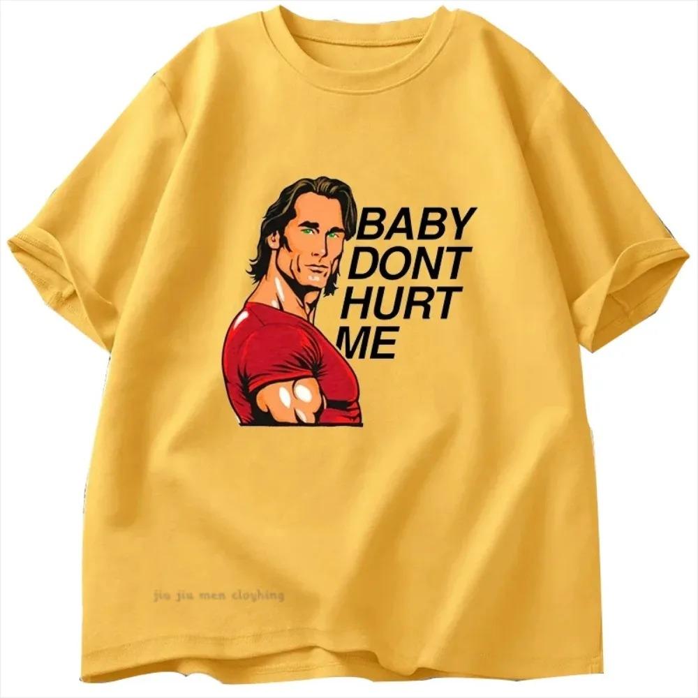 Don't Hurt Me Meme Graphics T Shirt Men Women Tops Cotton  Short Sleeve T-shirts Men's Crew Collar Tee Oversized Clothes