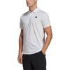 Adidas Logo Print Sports Tennis Polo Shirt Men Tops White HT7182