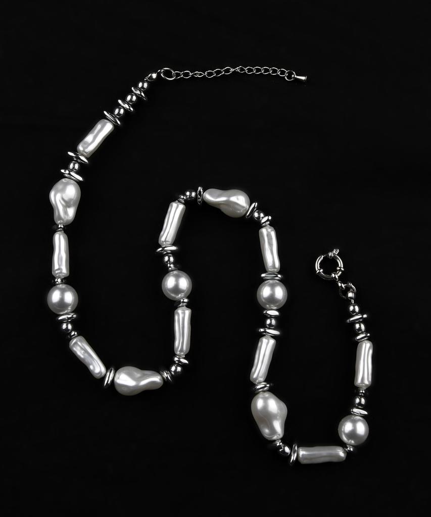 Rubati Siren Pearl Hematite Necklace