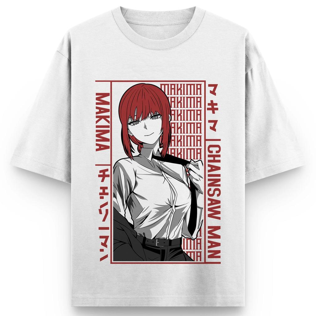 Chainsaw Unisex Makima Graphic Printed Tshirt Unisexs and Womens Tshirt Unisexs Top Sports Tshirt Unisexs Tshirt 2026 Summer Tee