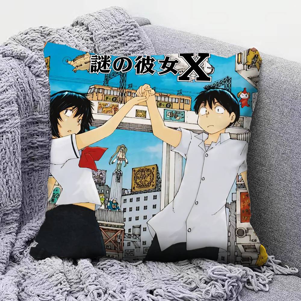 Urabe mikoto Mysterious Girlfriend X Anime Pillow Covers, Home Sofa Cushion Covers and Aecorative Custom