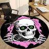 1 ks Lebka, Ripper Koberec, Kulatý Protiskluzový Odolný Velký Velikost Kancelářský Koberec, Vhodný do Kanceláře