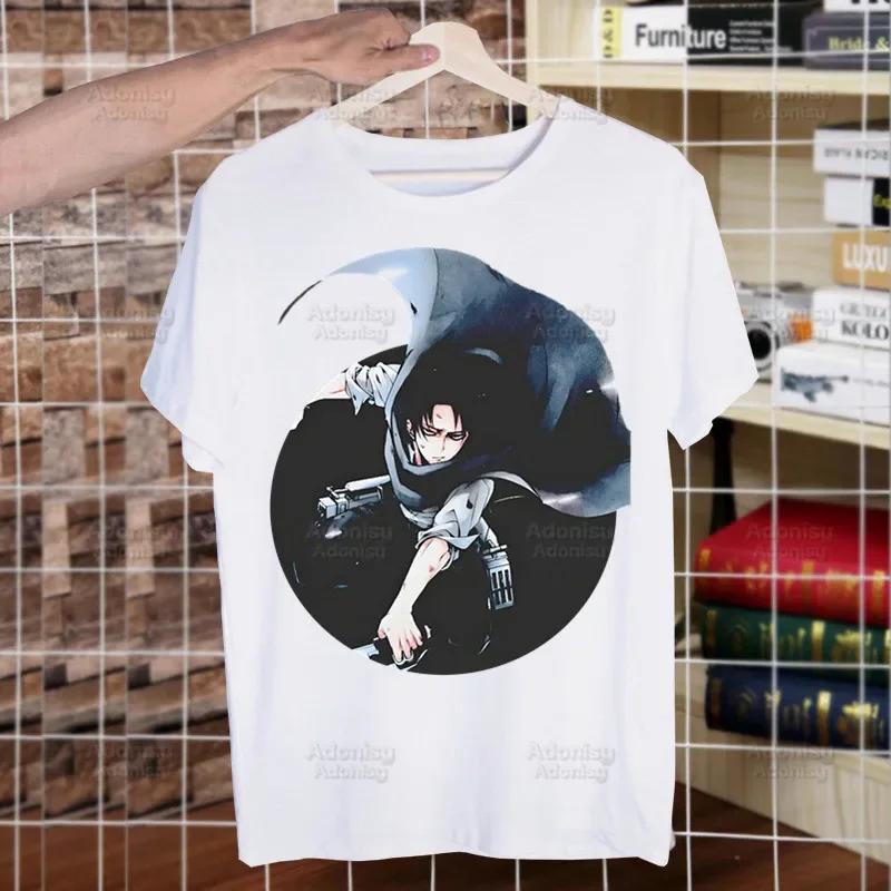 Shingeki no Kyojin Funny T Shirt Men Casual Short Sleeve Attack On Titan Tshirt Homme Manga Japanese Anime Allen T-shirt Tees