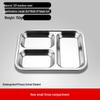 Thickened 304 Stainless Steel 3-Compartment Meal Tray