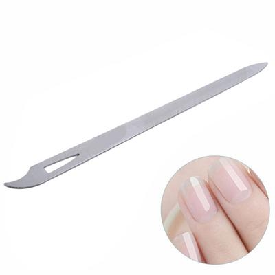 Strumenti per manicure professionali a doppia faccia in acciaio inossidabile Strumenti per lucidare le lime per unghie
