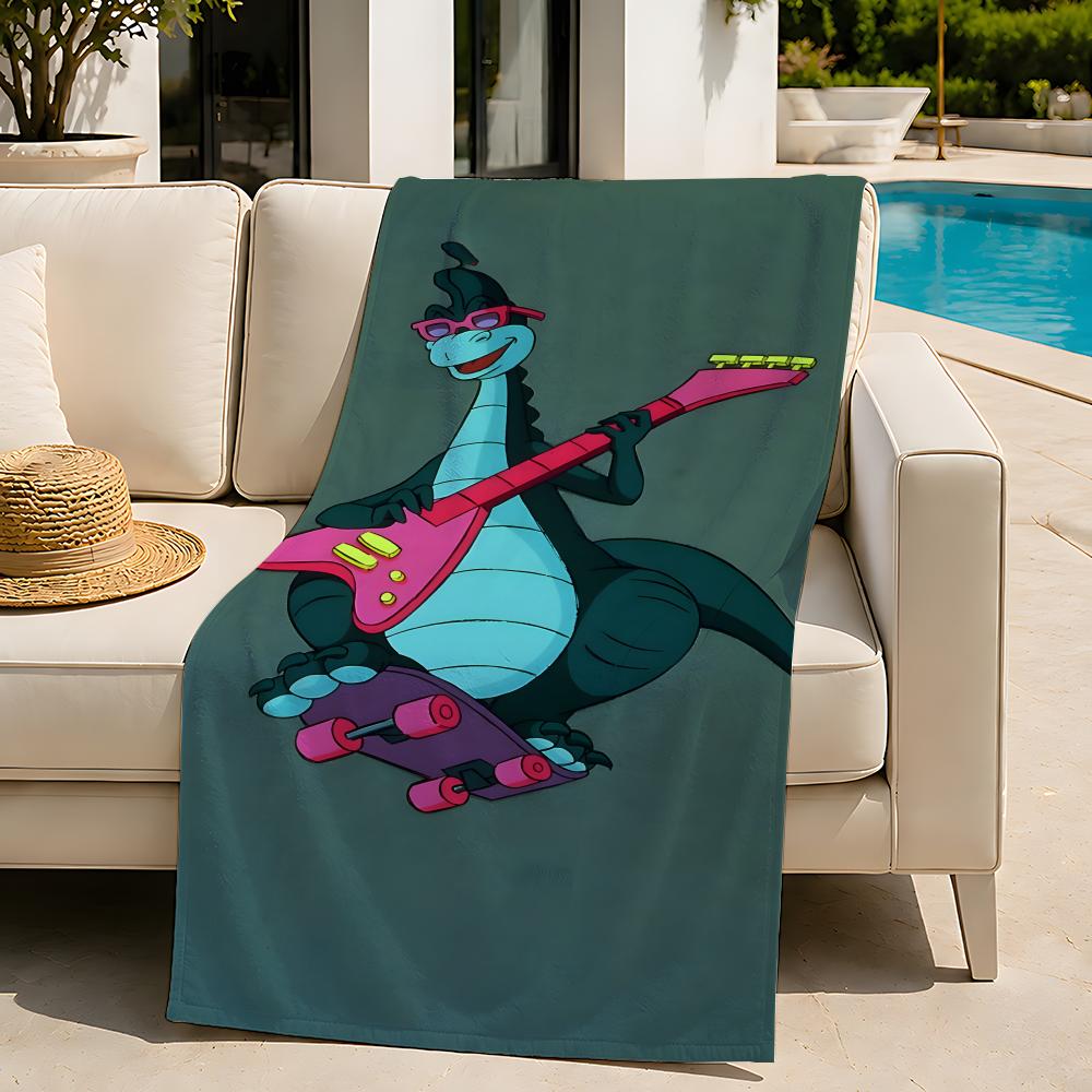 Cartoon Denver the Last Dinosaur Towel beach towel, quick drying absorbent bath towel for Swim,Gym,Camping,Outdoor