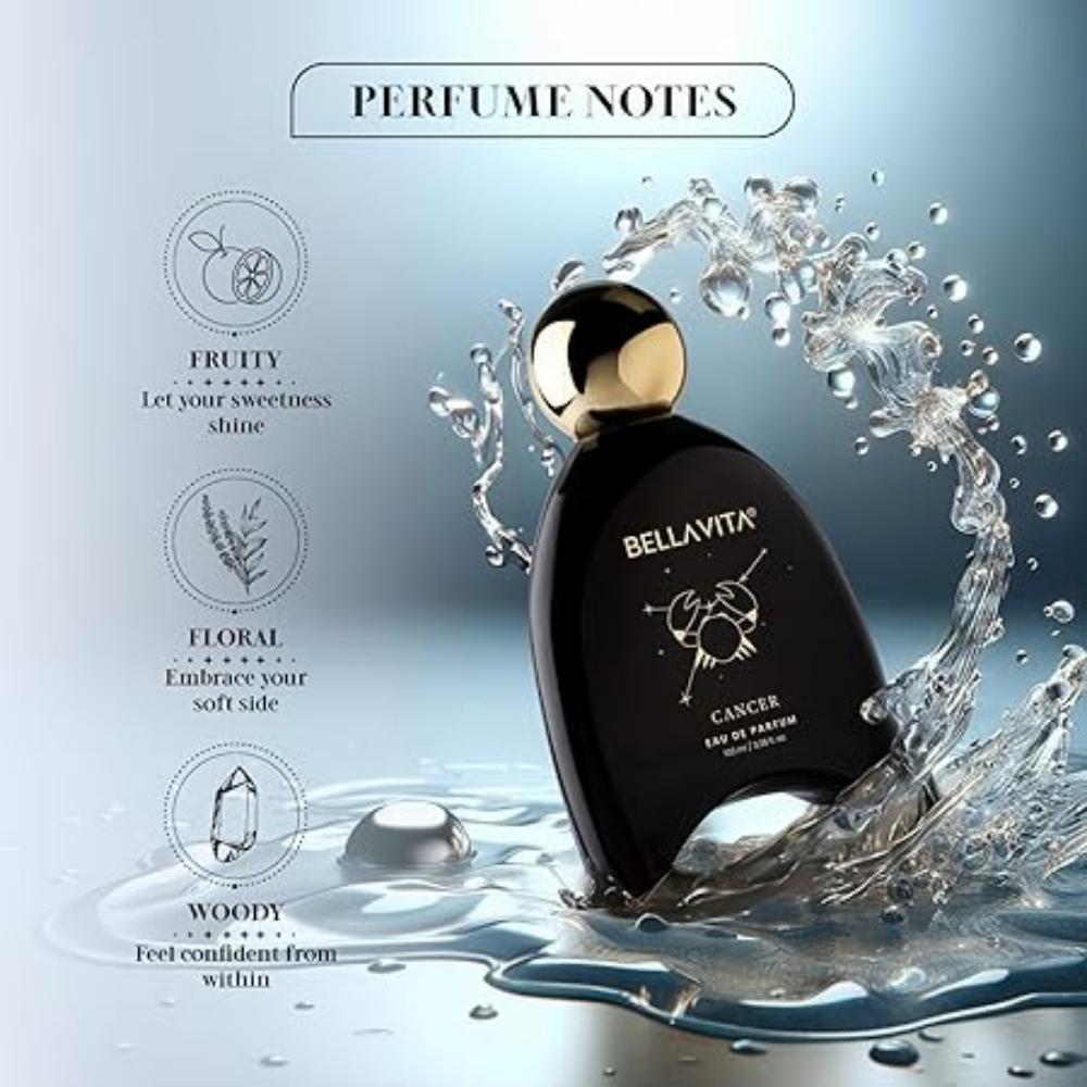 BELLAVITA Zodiac Collection Cancer |  Perfume for Man and Woman | EDP 100ml | Apple, Passionfruit and Patchouli | Fruity, Floral, Woody Premium