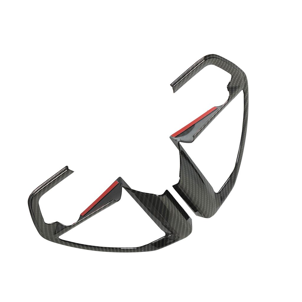 Steering Wheel Frame Panel Carbon Fiber Style Control Panel Trim Decal Sticker for Tundra XK70 2022 and Later