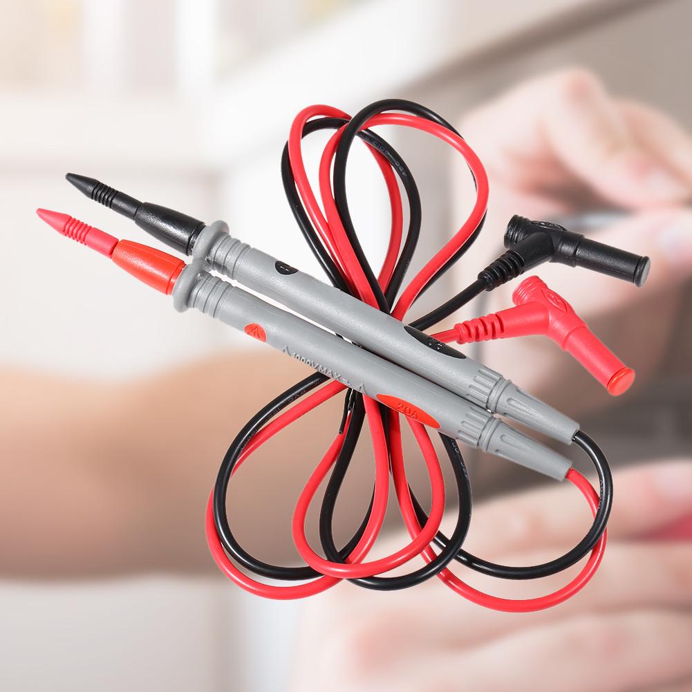 1 Pairs Multimeter Tester Kit Universal 20A Measuring Probes Pen Gold-plated Probe Equipment Electrician Accessories