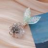 New style cream shell starfish knot hair clip female forest sweet and simple girl heart cute duckbill clip