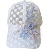 Women's Summer Lace Baseball Cap with Embroidered Floral Mesh - Korean Style Sun Protection Hat