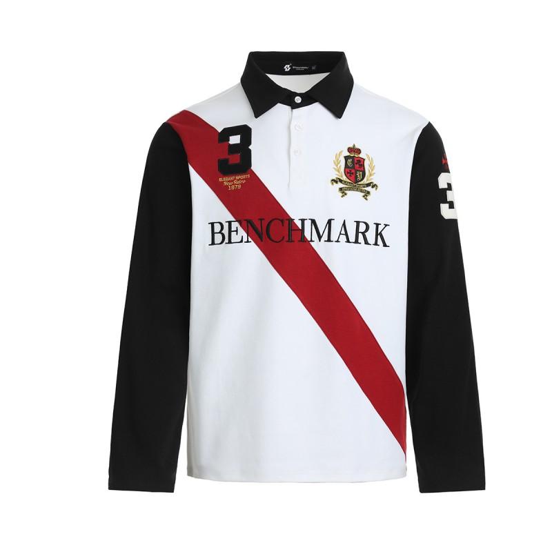 Mens Long Sleeve Polo Shirt Vintage