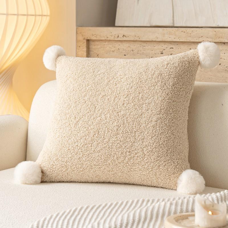 

1PCS Super Soft Pillowcase Solid Color Pillowcase Luxurious Comfortable Fluffy Decoration Cushion Cover for Sofa 45x45cm 30x50cm 45x45cm хакі
