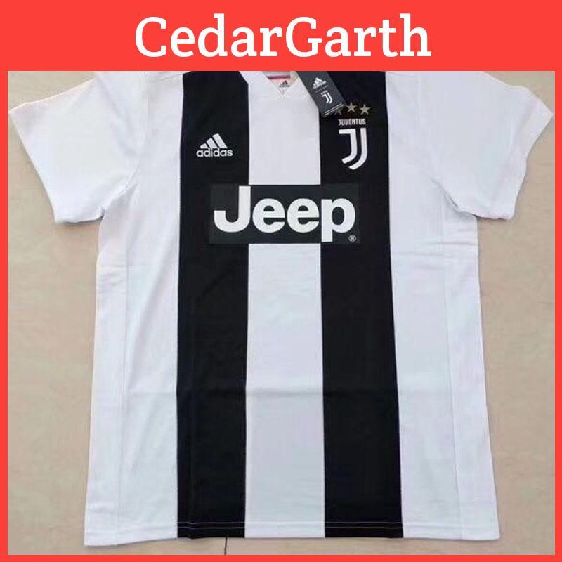 Juventus Ronaldo Cristiano Home Shirt Football Whiteblack Color 2018 2019 Seria