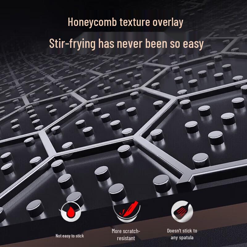KOBACH Enjoy 304 Honeycomb Wok 32cm