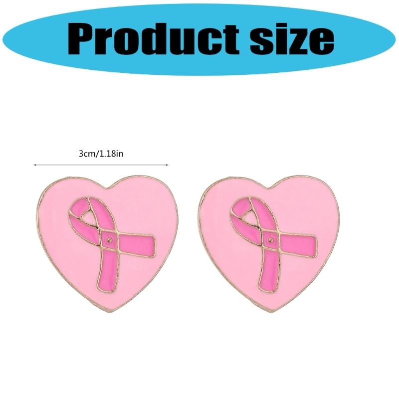 10 Stück Krebsbewusstseins-Schleifen-Anstecknadel Bewusstseins-Brosche Dekorative Metall-Reversnadeln für Kleidung Tasche Hut Kostümdekoration