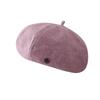 Spring beret children fashion personality letter buckle label literary retro temperament octagonal hat
