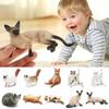 Cute PVC Simulation Cat Model Siamese Ragdoll Persian Cat Lifelike Realistic Pet Figurines Simulation Pet Desktop Ornament