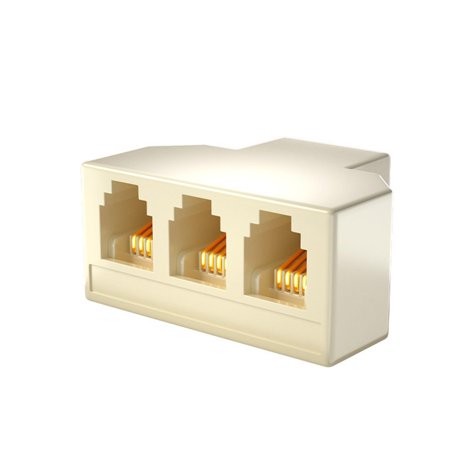 

3-сторонний телефонный разветвитель-адаптер телефонный разветвитель телефонный разветвитель для эффективной связи хороший эффект