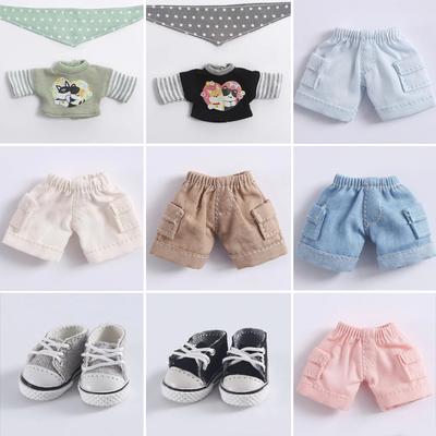 OB11 Clothes Cute Cartoon T-shirt Sweater Shorts Pants Shoes for Molly, GSC Body, Obitsu11, YMY, DDF, 1/12bjd Doll Accessories