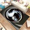 Chinese Tai Chi Bagua Yin Yang  Area Rug,Carpet Rug for Home Living Room Children Bedroom Sofa Doormat Decor,Non-slip Floor Mat