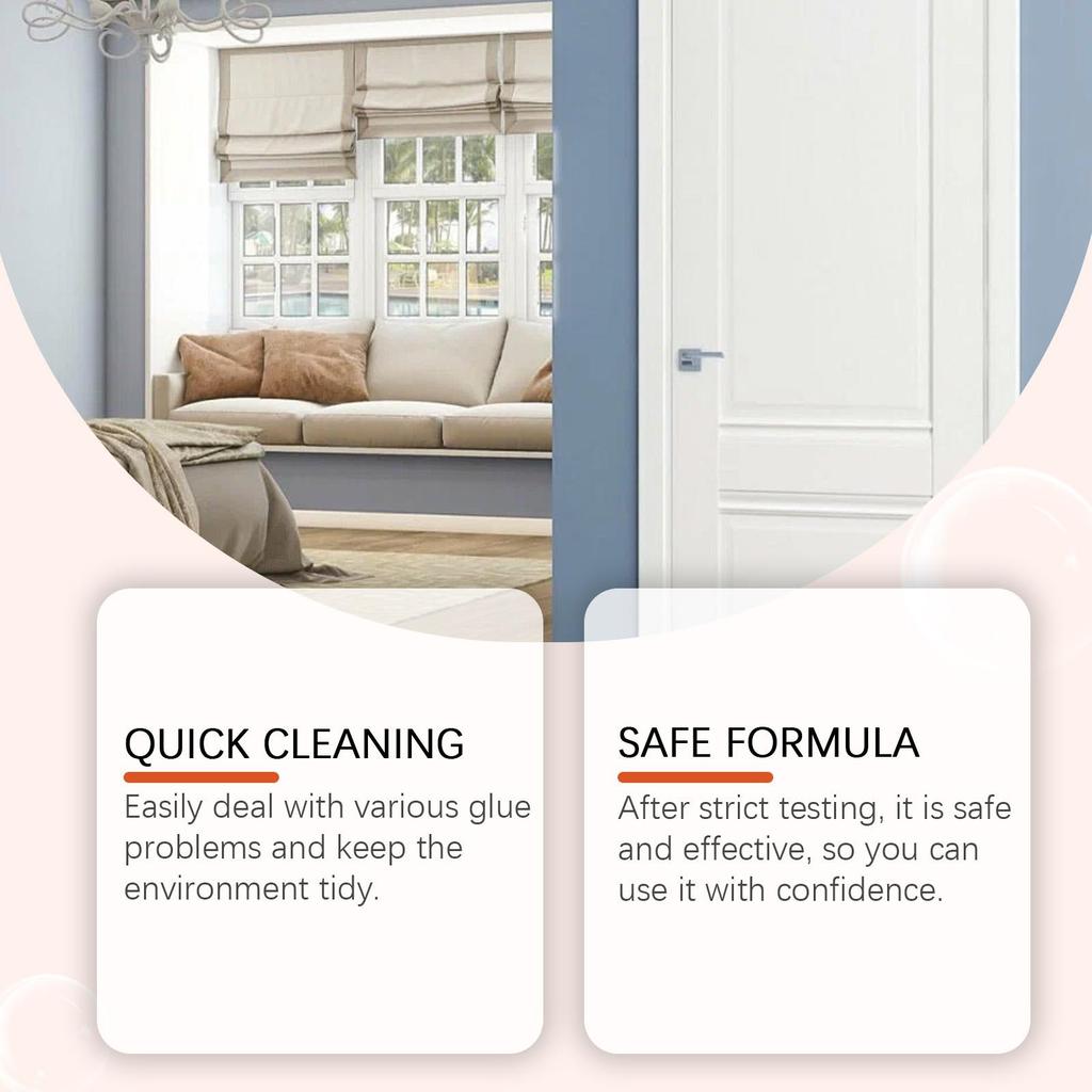 Jue-fish Household Adhesive Remover, Adhesive Sticker Glue Removal Cleaner, Universal Glue Residue Spray 100ml