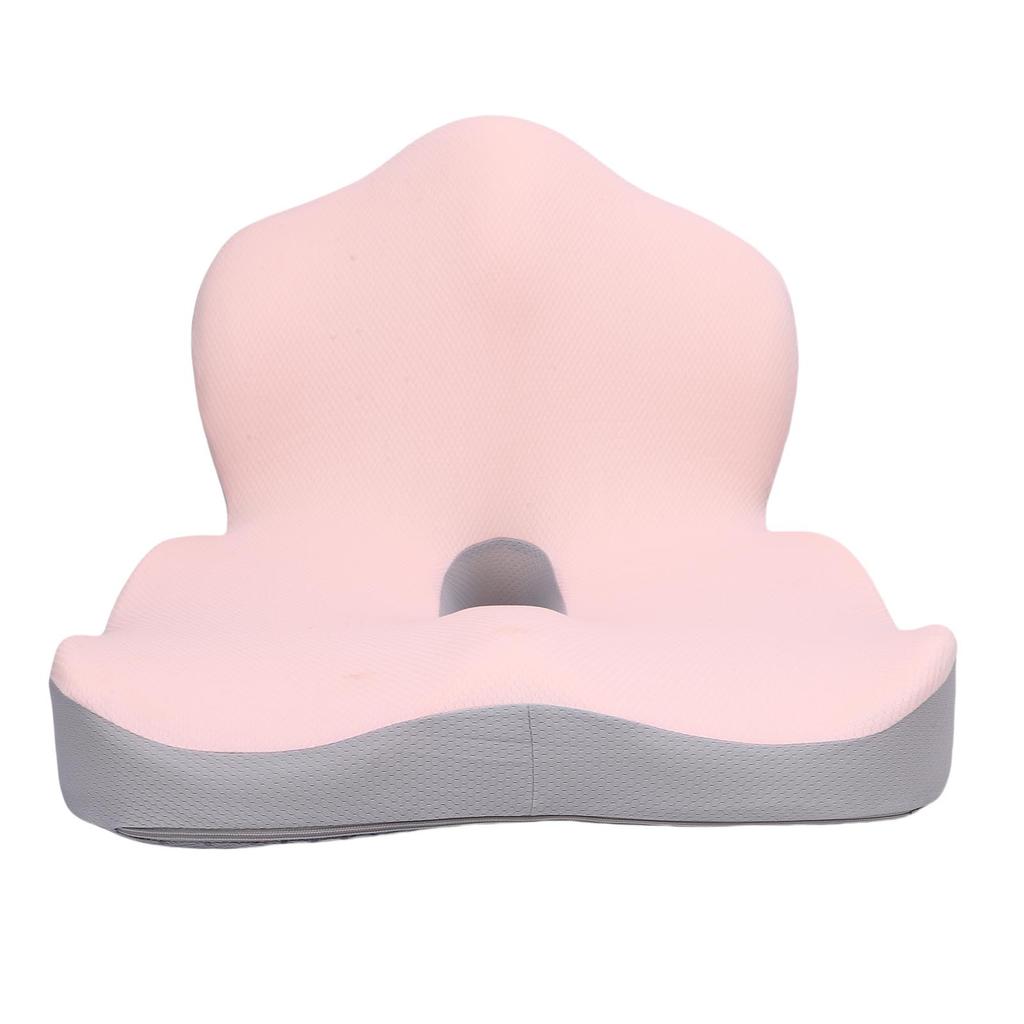 Seat Cushion and Lumbar Support Pillow One Piece Back Support   Chair Cushion with Removable Washable Cover