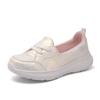 Large Size Lazy Women's Shoes Light Casual Flats Round Toe Lace Up Women's Singles Shoes Comfortable Breathable Flat Zapatos