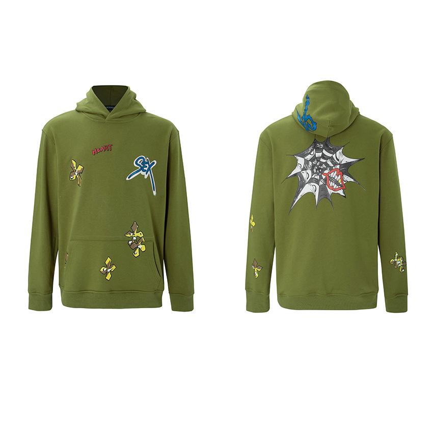New Chrome Hearts Sanskrit Cross Cropped Hoodie