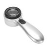 30X Handheld Magnifier LED Lighted Rechargeable Magnifying Glass for Jewelry Calligraphy Inspection 4 Lighting Modes