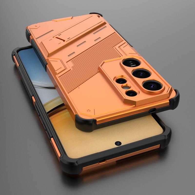 Shockproof Armor Stand Case For Samsung Galaxy S26 Ultra S25 Edge S24 Plus S23 FE A15 A25 A35 A54 A55 A16 A26 A36 A56 5G Hidden Phone Holder Cover