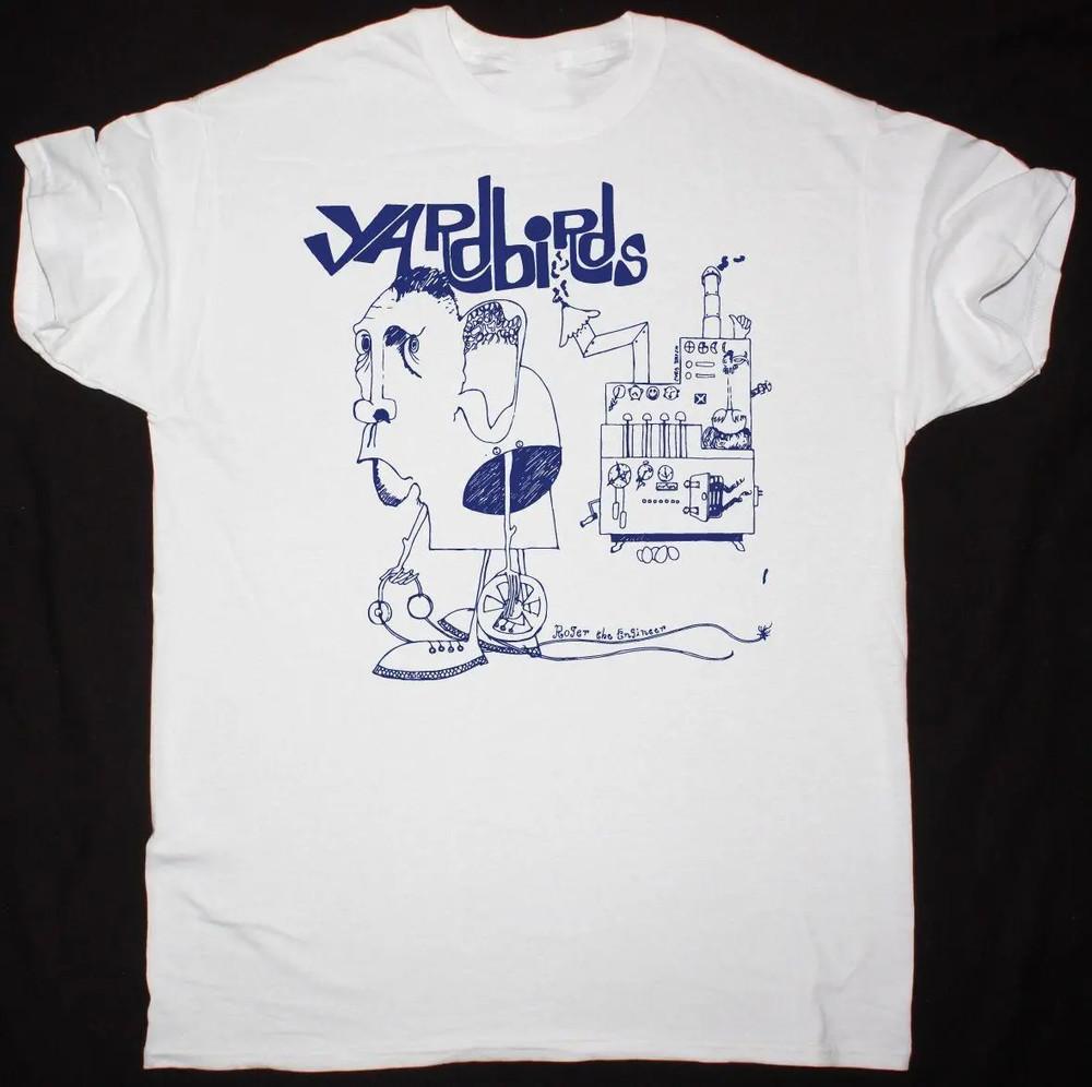 The Yardbirds Band White T-Shirt Cotton Full Size Unisex Unisex T-Shirt XXXL