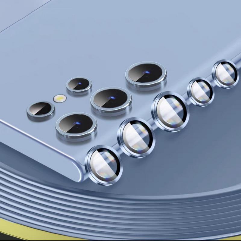 

Защитное закаленное стекло для камеры Samsung Galaxy S23 Ultra Plus, роскошная защита объектива из алюминиевого сплава, цветные аксессуары для телефонов