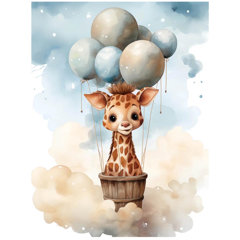 Balloon Dreamland Balloon Dreamland, 30X40 Cm, White Wooden Frame, 230 Gsm Matte Paper